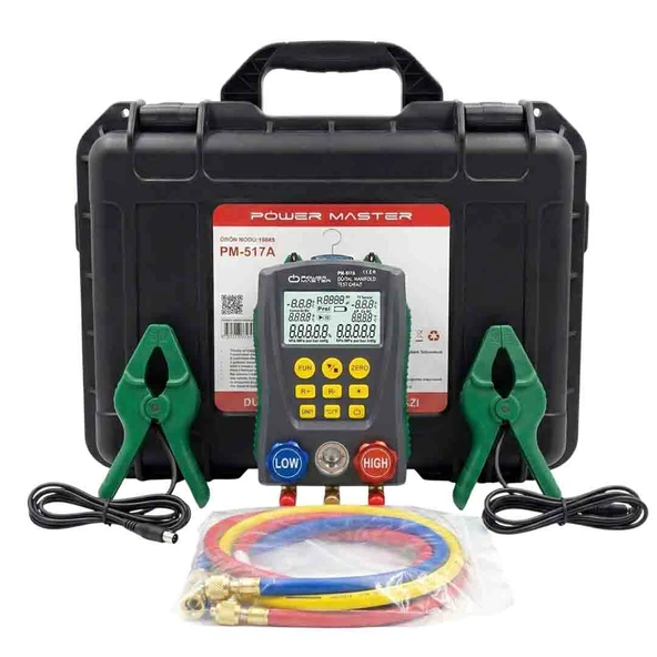 Powermaster PM-517A Dijital Manifold Test Cihazı Dijital Soğutma Analizörü ürün görseli 1