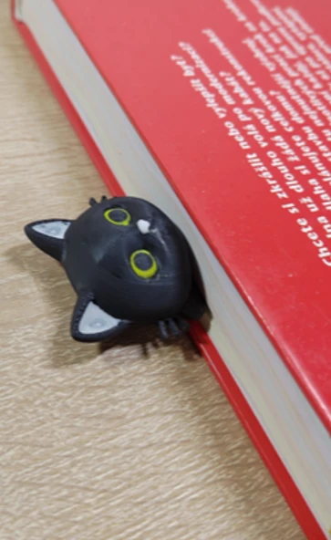 Kedi Figürlü 3 Boyutlu Kitap Ayracı - Resim 2