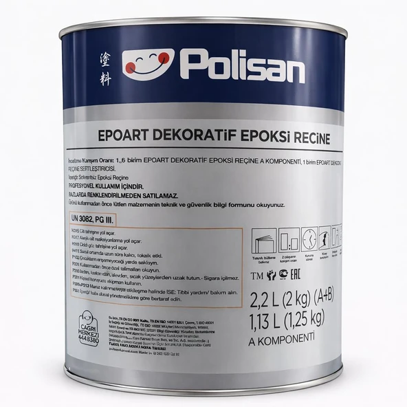 Polisan Epoart Epoksi Dekoratif Reçine 2.5 Kg ürün görseli 1