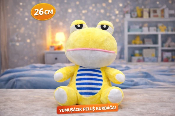 Peluş Kurbağa 26 CM Yumuşacık Sevimli Oyuncak ürün görseli 1