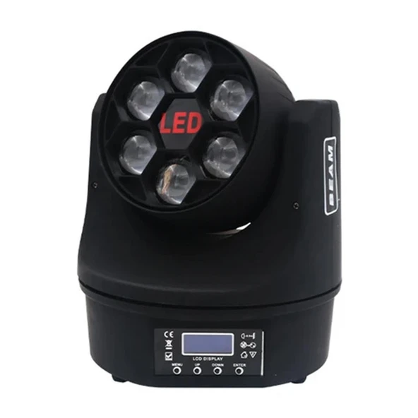 Aolait AL1006WZ 6X15w RGBW Bee Eye Hareketli Sahne Işığı ürün görseli 1