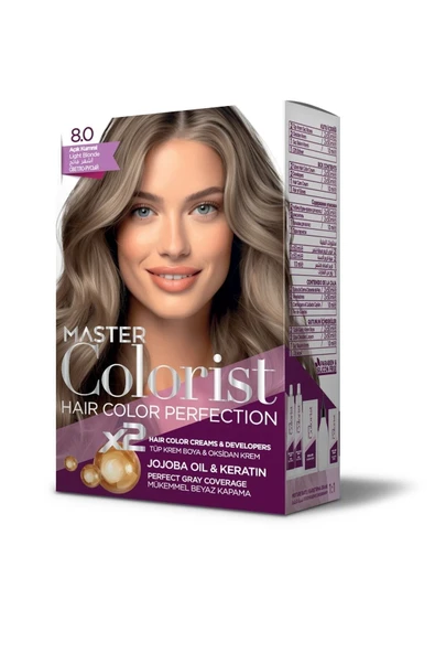 Master colorist 8.0 Açık Kumral Set Boya ürün görseli 1
