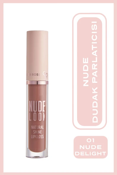 Golden Rose Nude Look Natural Shine Lipgloss No: 01 Nude Delight - Doğal Parlak Lipgloss ürün görseli 1