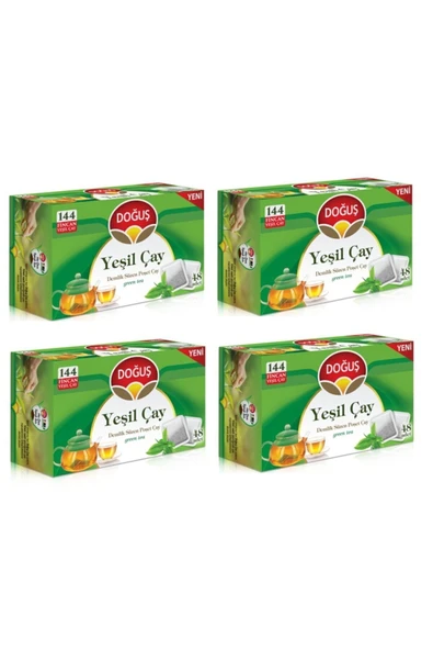 Doğuş Çay Doğuş Yeşil Çay Demlik Poşet Çay 4x48 Adet (576 Fincan) Yeşil Çay ürün görseli 1