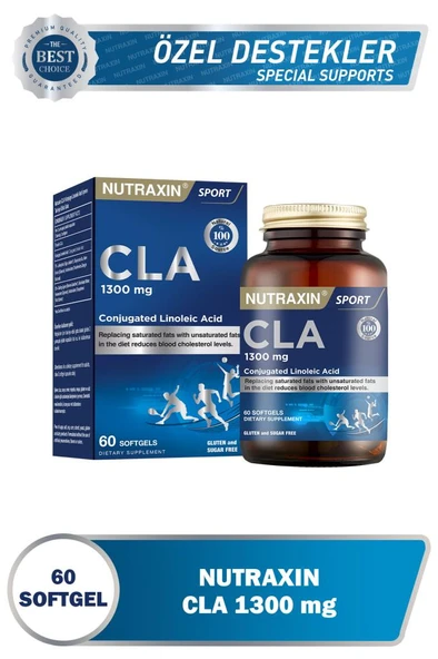 Nutraxin Tonalin Cla 1300 Mg 60 Soft Jel - Aspir Yağı ürün görseli 1