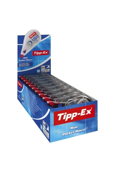 Tipp-ex Mini Pocket Mouse Şerit Düzeltici - Daksil 5mm X 6 Mt (10 Lu Kutu) 8221351 ürün görseli 1