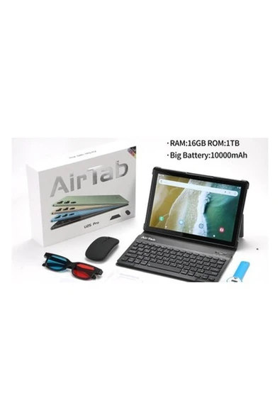 AİR TAB Air Tab U25 Pro Tablet, 10.1" Fhd Ekran, Android 13, 16GB Ram, 1tb Rom, 13MP 30MP Kamera, ürün görseli 1