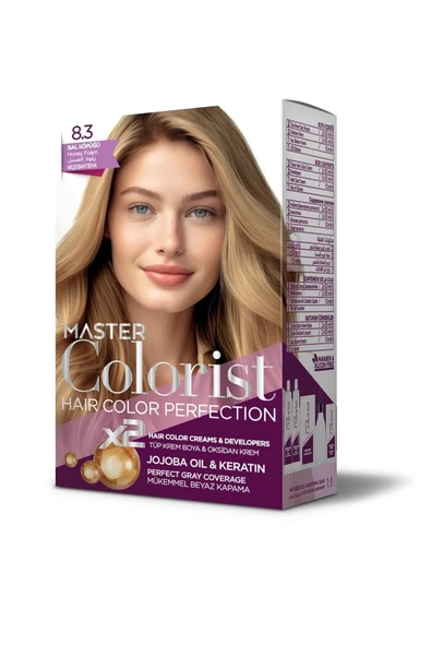Master colorist Hair Color Perfection Set Saç Boyası 8.3 Bal Köpüğü ürün görseli 1