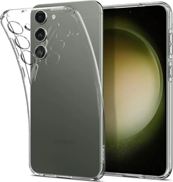 Spigen Galaxy S23 Plus ile Uyumlu Kılıf 4 Tarafı Tam Koruma Crystal Clear ürün görseli 1
