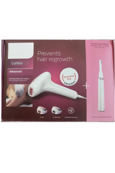 PHİLİPS IPL Hair Remowal Advanced BRI999/00 Epilasyon Aleti (İTHALATÇI GARANTİLİ) ürün görseli 1