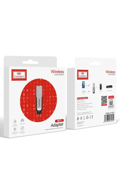Fuchsia Earldom M73 Bluetooth 5.0 Usb Aux Dönüştürücü - Gümüş - Resim 8