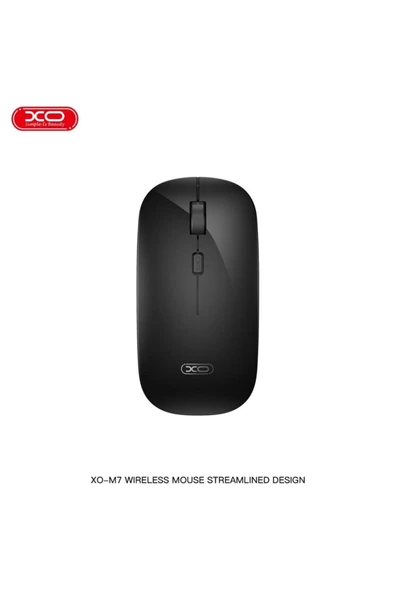 Xo M7 Kablosuz Aerodinamik Wireless Mouse Siyah - Resim 3
