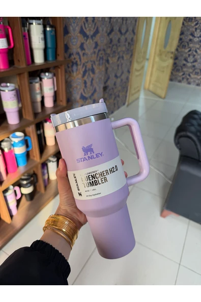 STANLEY pipetli Quencher H2.0 Flowstat Paslanmaz Çelik Yalıtımlı Bardak 40 Oz 1,18 Lt Orchid ürün görseli 1