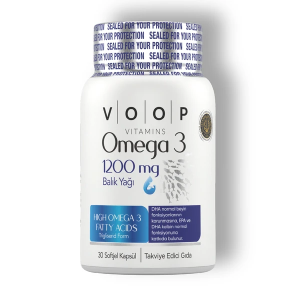Omega 3 Balık Yağı 1200 Mg 30 Kapsül ürün görseli 1