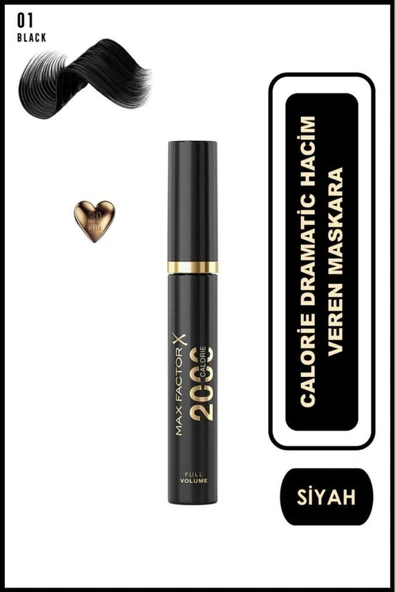 Max Factor Hacim Veren Siyah 2000 Calorie Dramatic Volume Mascara Black 50671304 ürün görseli 1