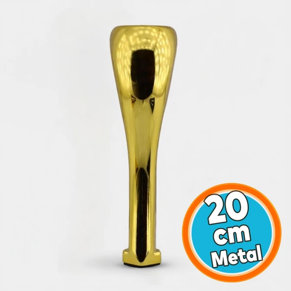 Mobilya Masa Puf Tv Ünitesi Konsol Koltuk Ayağı Mobilya Ayakları Ayağı Metal Ayakları 20 Cm Altın ürün görseli 1