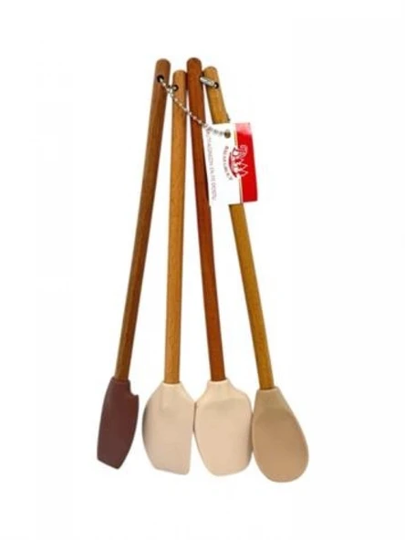 Balsa 4'lü Silikon Mutfak Spatula Kaşık Seti ürün görseli 1