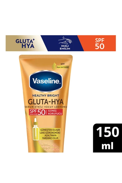 Vaseline Gluta-hya Serum Etkili Vücut Losyonu Güneş Koruyucu 150 ml ürün görseli 1