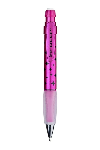 Serve Deep Versatil Kalem (Mekanik Kurşun Kalem) 0.7Mm Metalik Pembe Pırıltı DEEP-07-DMPMB ürün görseli 1