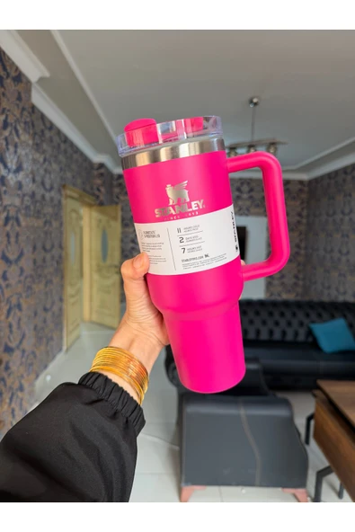 STANLEY pipetli Quencher H2.0 Flowstat Paslanmaz Çelik Yalıtımlı Bardak 40 Oz 1,18 Lt Orchid ürün görseli 1