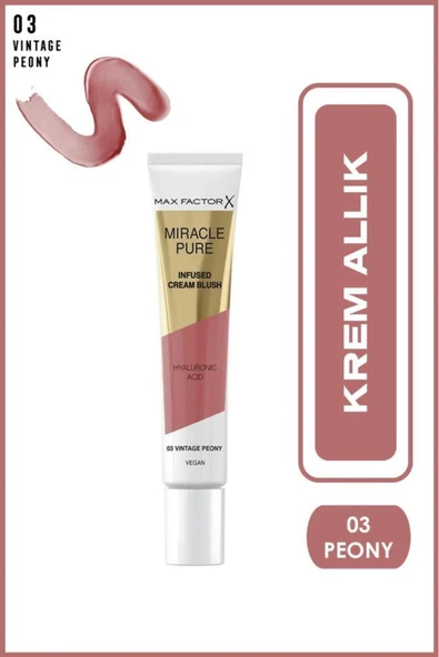 Max Factor Miracle Pure Krem Allık 03 Peony ürün görseli 1