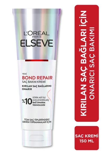 ELSEVE Bond Repair Tüm Yıpranmalar Için Saç Onarıcı Bakım Kremi 150 ml ürün görseli 1
