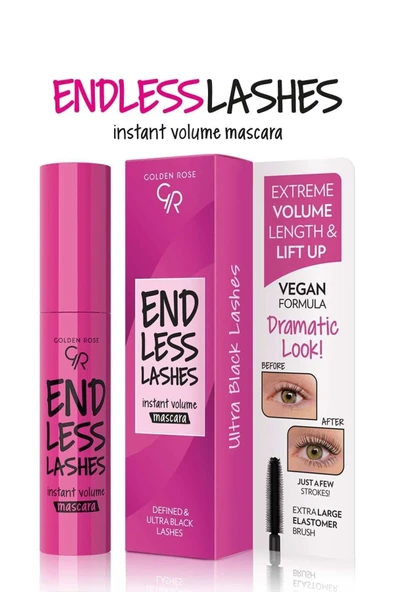 Golden Rose İnstant Volume Maskara - Resim 5