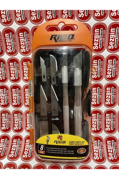 Rico Hoby Maket Bıçağı Seti 8 Parça ürün görseli 1