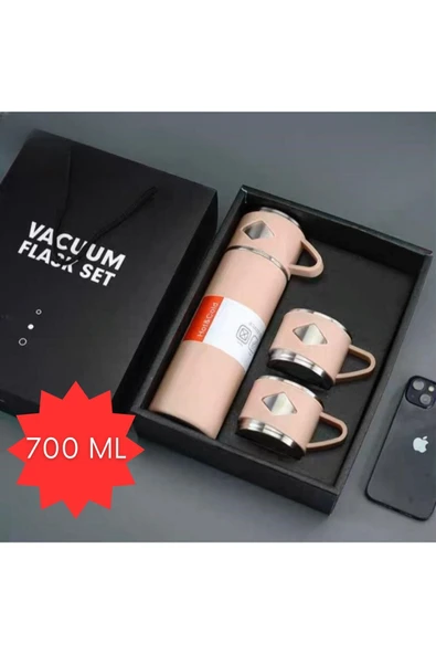 STANLEY 304 Paslanmaz Çelik 3 Bardaklı Vakumlu Termos Set 700 Ml, 12-24 Saate Kadar Isı Koruma ürün görseli 1