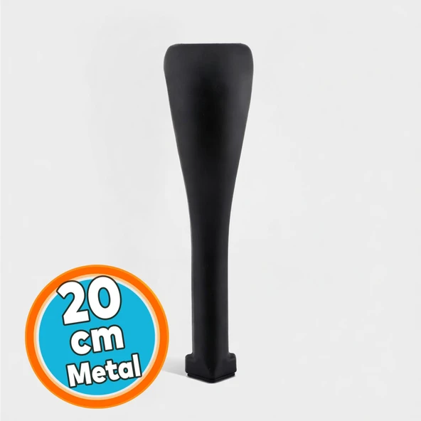 Mobilya Ayakları Kanepe Baza Tv Ünitesi Konsol Koltuk Ayağı Ayağı Metal Ayakları 20 Cm Siyah ürün görseli 1