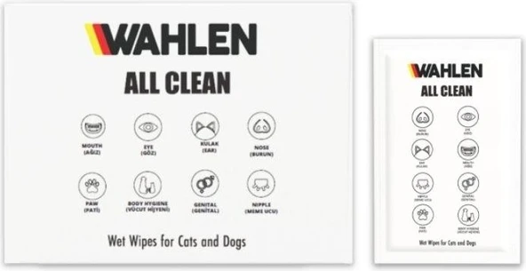 Wahlen Pet All Clean 50'Li (Nano Silver Islak Mendil) ürün görseli 1