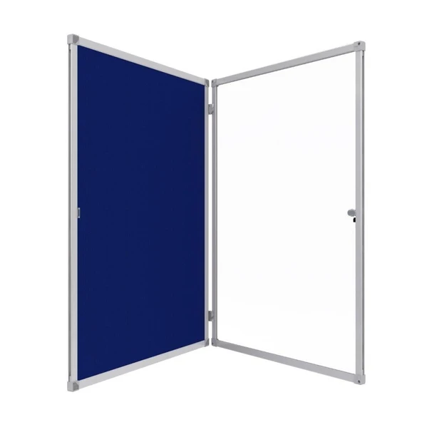 Kilitli Cam İlan Panosu 70x100cm Kumaş ürün görseli 1