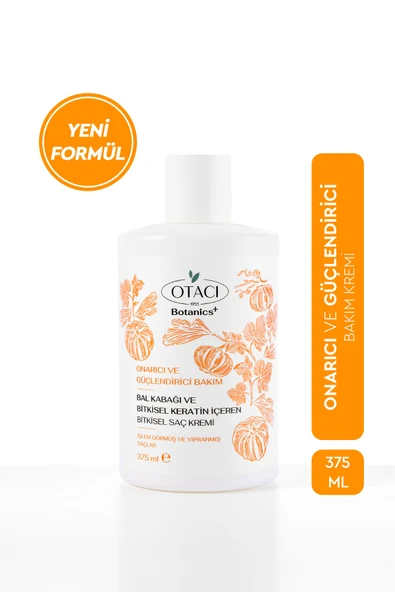 Otacı Botanics+ Onarıcı & Güçlendirici Bakım - Bal kabağı ve Bitkisel Keratin İçeren Bitkisel Saç Kremi ürün görseli 1