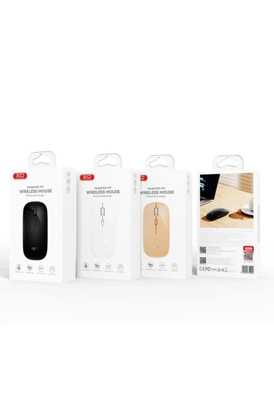 Xo M7 Kablosuz Aerodinamik Wireless Mouse Siyah - Resim 4