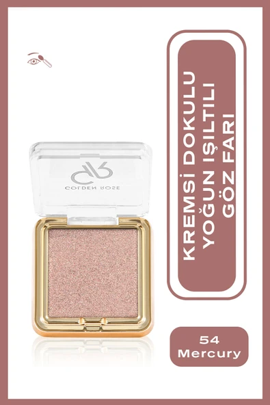 Golden Rose Sparkle Glow Eyeshadow No: 54 Mercury - Kremsi Dokulu Işıltılı Göz Farı ürün görseli 1