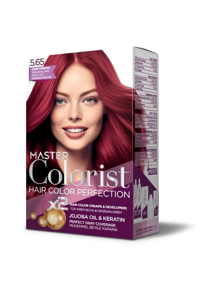 Master colorist Hair Color Perfection Set Saç Boyası 5.65 Çilek Kırmızısı ürün görseli 1
