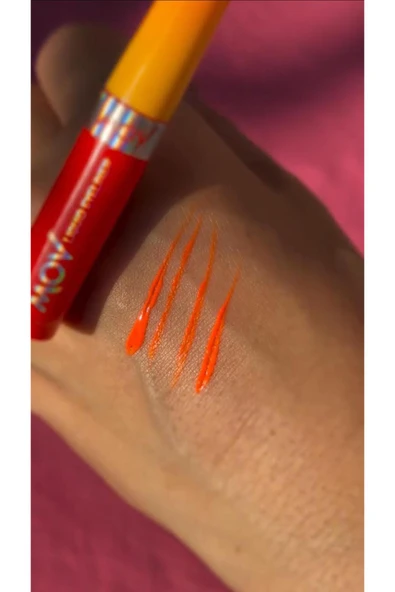 MOV Likit Eyeliner Turuncu 3.5 gr - Resim 4