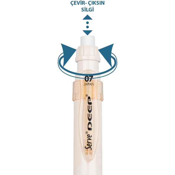 Serve Versatil Kalem (Mekanik Kurşun Kalem) Deep 0.7 Mm Fildişi Sv-Deep-07-Fd ürün görseli 1