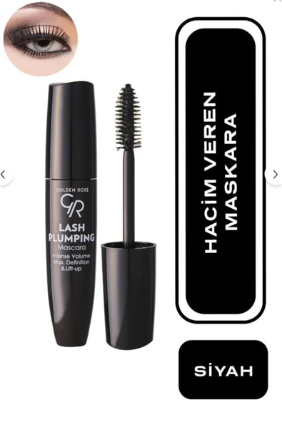 Golden Rose Lash Plumping Mascara - Ekstra Büyük Fırçalı Hacim ve Dolgunluk Veren Maskara ürün görseli 1