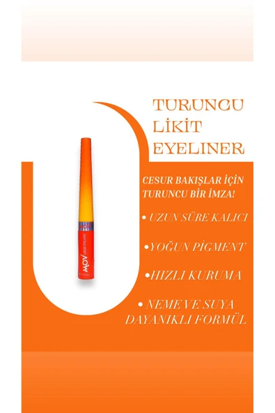 MOV Likit Eyeliner Turuncu 3.5 gr ürün görseli 1