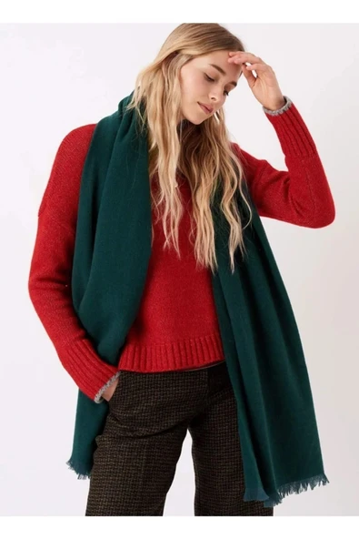 Wearflawless Unisex sade Kalın Yumuşak Atkı ürün görseli 1