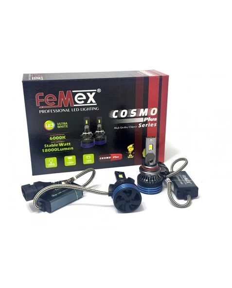 FEMEX Volkswagen Jetta 5 2005-2010 SİS FAR LED COSMO PLUS HB4 9006 ürün görseli 1