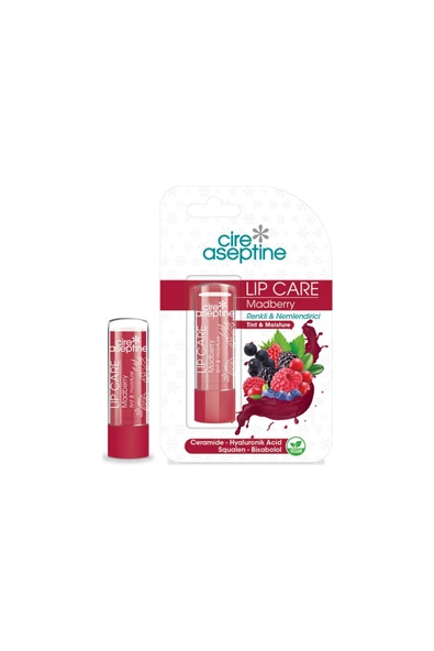 Cire Aseptin Lip Care Madberry Renkli Dudak Bakım Kremi 4,5 gr ürün görseli 1