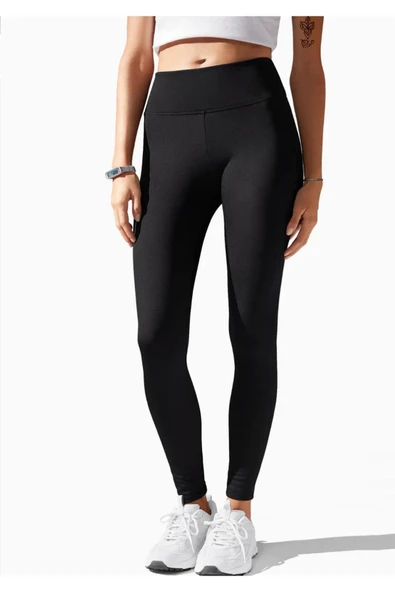 Wearflawless Kadın Yüksek Bel Toparlayıcı Esnek Tayt Spor, Yoga, Koşu Ve Günlük Scuba Kumaş Tayt ürün görseli 1