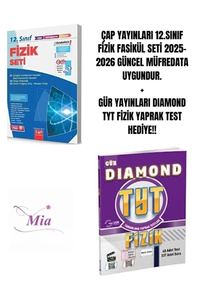 ÇAP YAYINLARI 12.SINIF FİZİK FASİKÜL SETİ HEDİYELİ ürün görseli 1