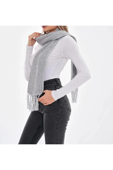 Wearflawless Kadın Selanik Örgü Atkı, Örme Atkı - Resim 5