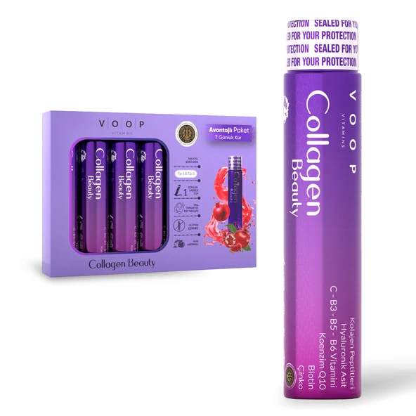Collagen Beauty Yüksek Biyoaktif Hidrolize Kolajen %100 Saf Ve Doğal - 7 Tüp ürün görseli 1