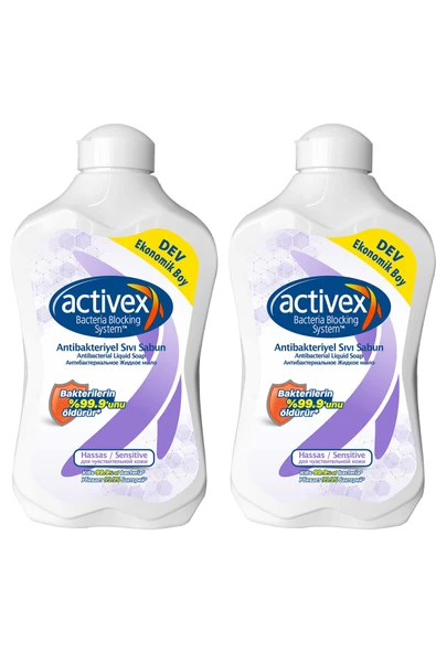 Activex Sıvı Sabun Hassas 2 x 1,5lt ürün görseli 1