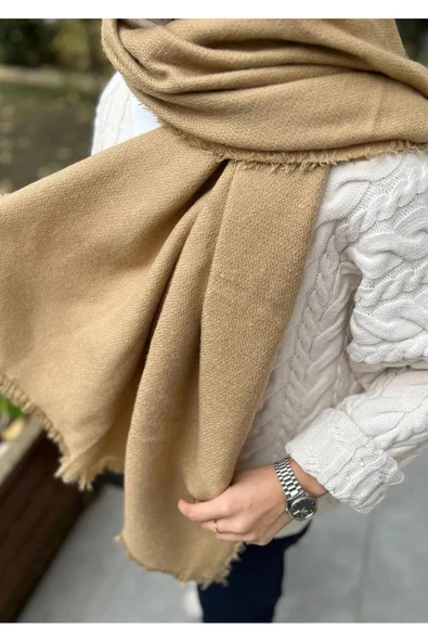 Wearflawless Sade Kalın Yumuşak Atkı - Resim 3