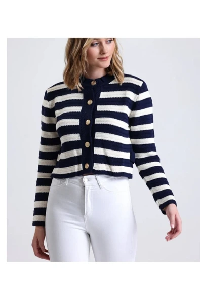 Wearflawless Çizgili Triko Hırka ürün görseli 1